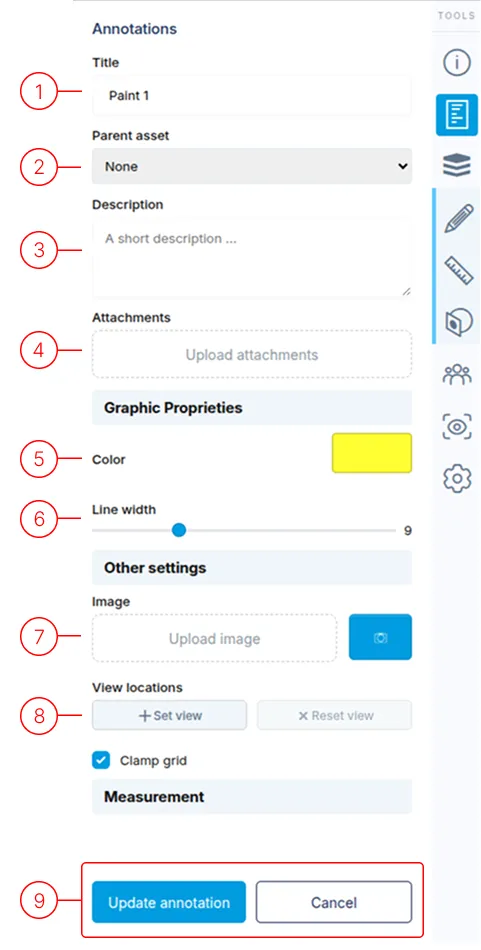 Draw Paint Side Menu